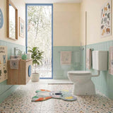 Fienza Stella Junior Adjustable Link Toilet Suite 635x350x865mm - Gloss White