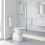 Fienza Stella Senior Adjustable Link Toilet Suite 800x370x1100mm - Gloss White