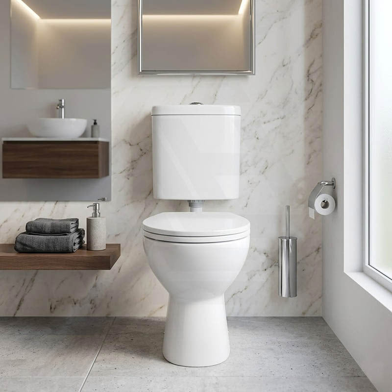 Fienza Stella Senior Adjustable Link Toilet Suite 800x370x1100mm - Gloss White