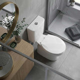 Fienza Stella Senior Adjustable Link Toilet Suite 800x370x1100mm - Gloss White