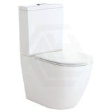 Fienza Koko 660x385x850mm Back to Wall Rimless Tornado Toilet Suite Cistern System/Seat Available - Gloss White