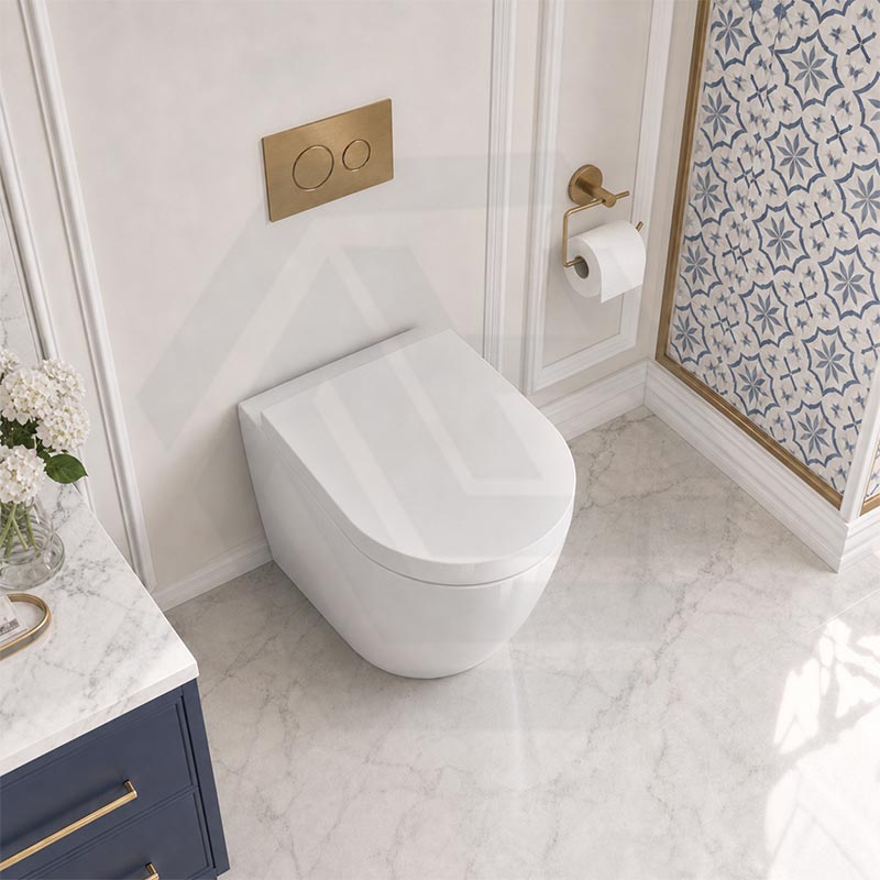 Fienza Koko Rimless Tornado Flush Wall-Faced Pan Toilet Only 570x360x445mm - Variant Colour