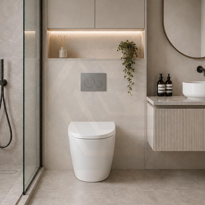 Fienza Koko Rimless Tornado Flush Wall-Faced Pan Toilet Only 570x360x445mm - Variant Colour
