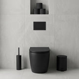 Fienza Koko Rimless Tornado Flush Wall-Faced Pan 570x360x445mm - Matt Black