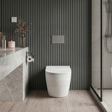 Fienza Koko Rimless Tornado Flush Wall-Faced Pan 570x360x445mm - Matt White
