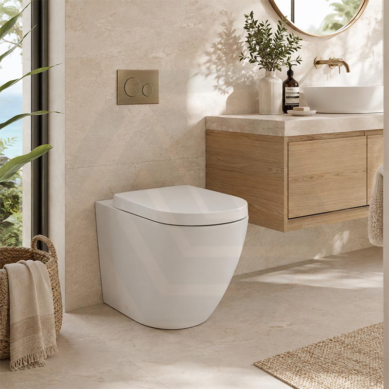 Fienza Koko Rimless Tornado Flush Wall-Faced Pan Toilet Only 570x360x445mm - Variant Colour