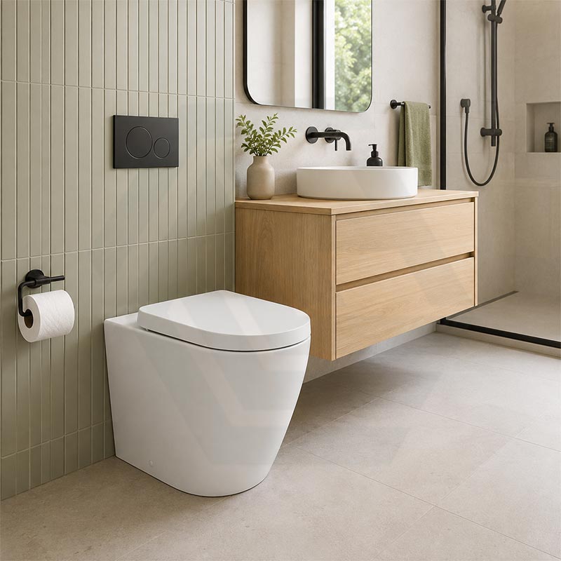 Fienza Koko Rimless Tornado Flush Wall-Faced Pan Toilet Only 570x360x445mm - Variant Colour