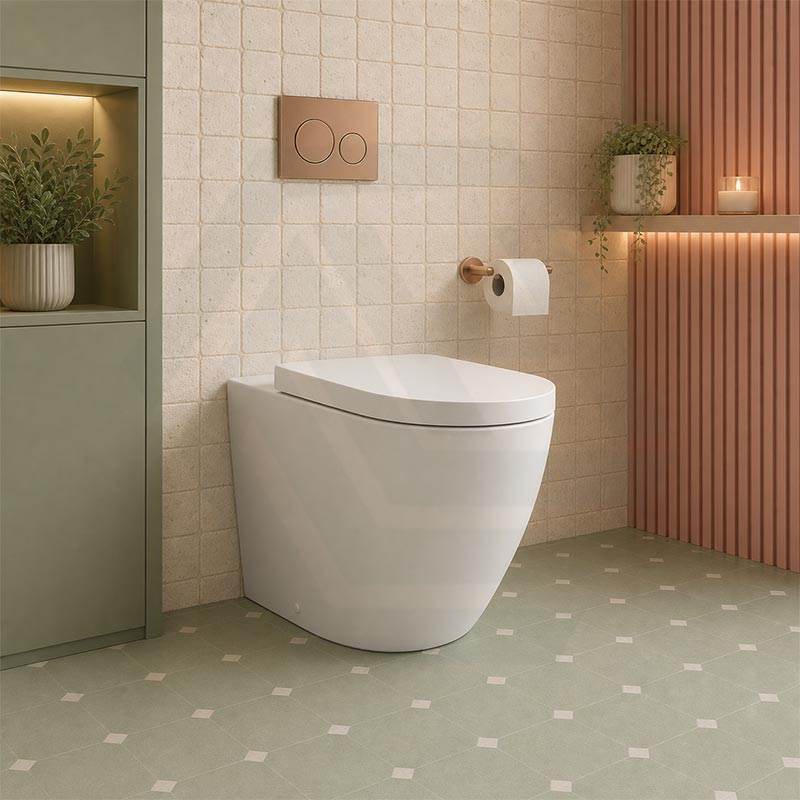 Fienza Koko Rimless Tornado Flush Wall-Faced Pan Toilet Only 570x360x445mm - Variant Colour