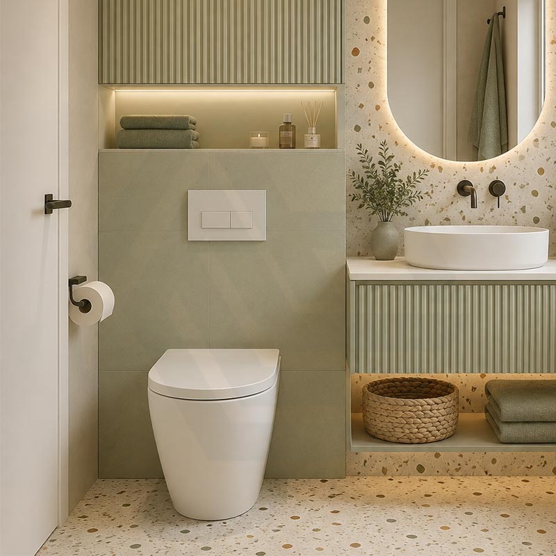 Fienza Koko Rimless Tornado Flush Wall-Faced Pan Toilet Only 570x360x445mm - Variant Colour