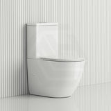 Fienza Koko 660x385x850mm Back to Wall Rimless Tornado Toilet Suite Cistern System/Seat Available - Gloss White