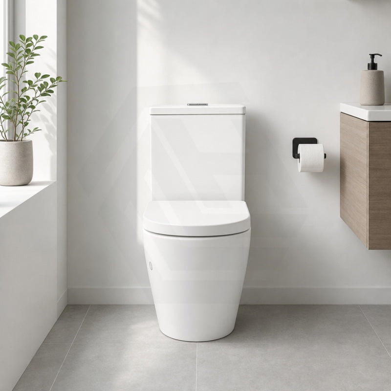 Fienza Koko 660x385x850mm Back to Wall Rimless Tornado Toilet Suite Cistern System/Seat Available - Gloss White