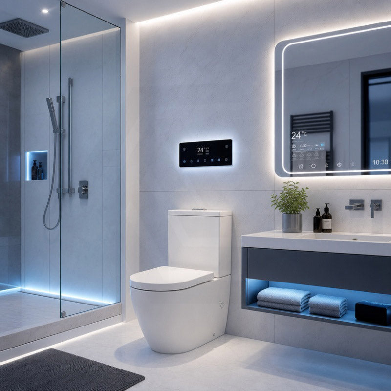Fienza Koko 660x385x850mm Back to Wall Rimless Tornado Toilet Suite Cistern System/Seat Available - Gloss White