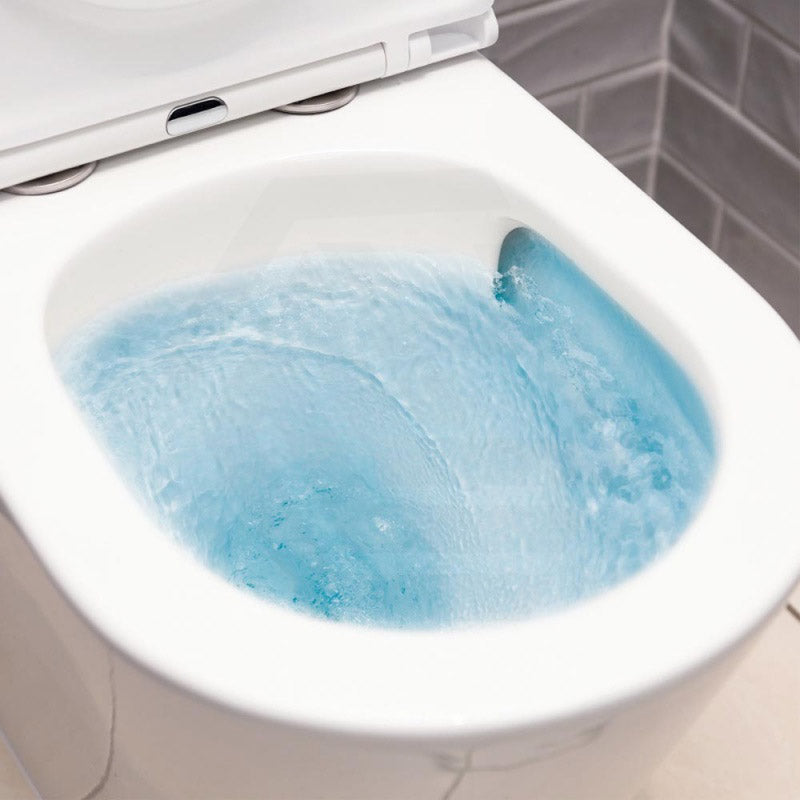 Fienza Koko 660x385x850mm Back to Wall Rimless Tornado Toilet Suite Cistern System/Seat Available - Gloss White