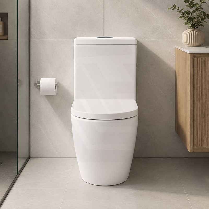 Fienza Koko Rimless Tornado Back to Wall Toilet Suite with UF Seat 660x385x850mm - Various Colours
