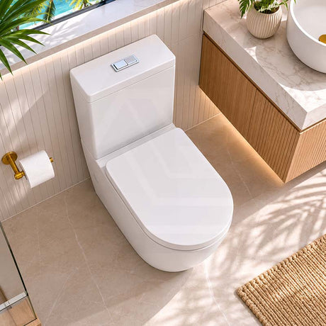 Fienza Koko Rimless Tornado Back to Wall Toilet Suite with UF Seat 660x385x850mm - Various Colours