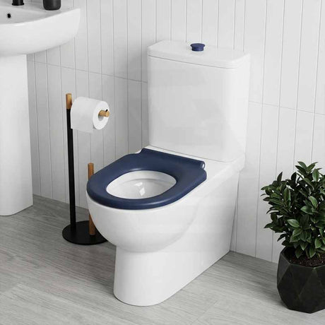 Fienza Stella UF Anti-Lateral Care Toilet Seat 445x365x28mm - Gloss Blue