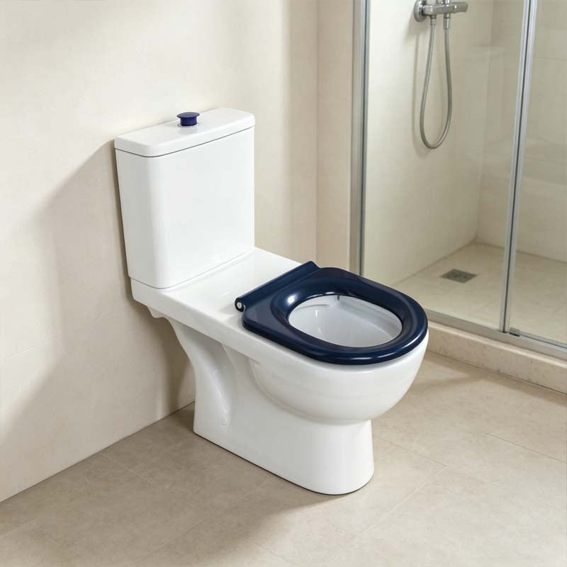 Fienza Stella UF Anti-Lateral Care Toilet Seat 445x365x28mm - Gloss Blue