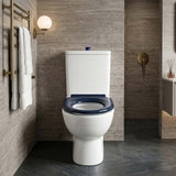 Fienza Stella UF Anti-Lateral Care Toilet Seat 445x365x28mm - Gloss Blue