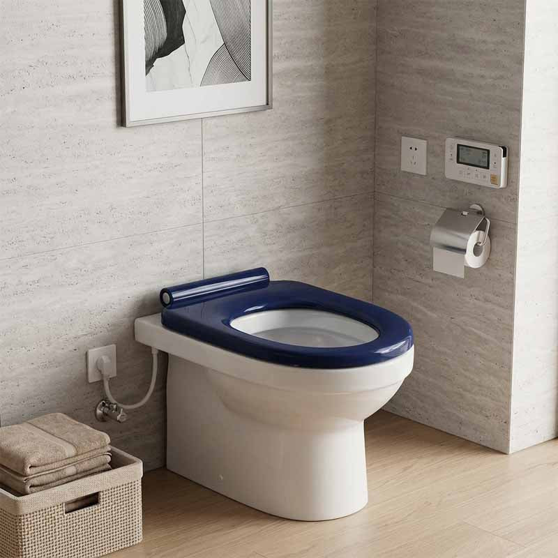 Fienza Stella UF Anti-Lateral Care Toilet Seat 445x365x28mm - Gloss Blue
