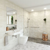 615x385x870mm Fienza Alix Rimless Tornado Back to Wall Toilet Suite Gloss White