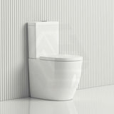 615x385x870mm Fienza Alix Rimless Tornado Back to Wall Toilet Suite Gloss White