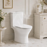 Fienza Chica Close-Coupled Toilet Suite with Slim Seat S-Trap Only 635x375x785mm - Gloss White