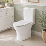 Fienza Chica Close-Coupled Toilet Suite with Slim Seat S-Trap Only 635x375x785mm - Gloss White