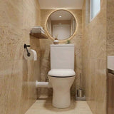 Fienza CHICA Close Coupled Toilet Suite Skew Trap Only 635x375x785mm - Gloss White