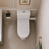 Fienza CHICA Close Coupled Toilet Suite Skew Trap Only 635x375x785mm - Gloss White