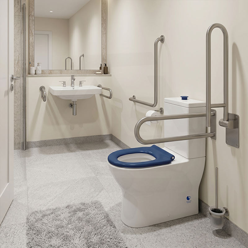 Fienza Delta Care Back to Wall Toilet Suite 800x365x875mm - Gloss White
