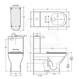Fienza 800x365x875mm Delta Care Back to Wall Gloss White Toilet Suite
