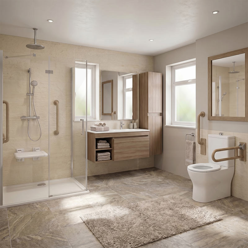 Fienza Delta Care Back to Wall Toilet Suite 800x365x875mm - Gloss White
