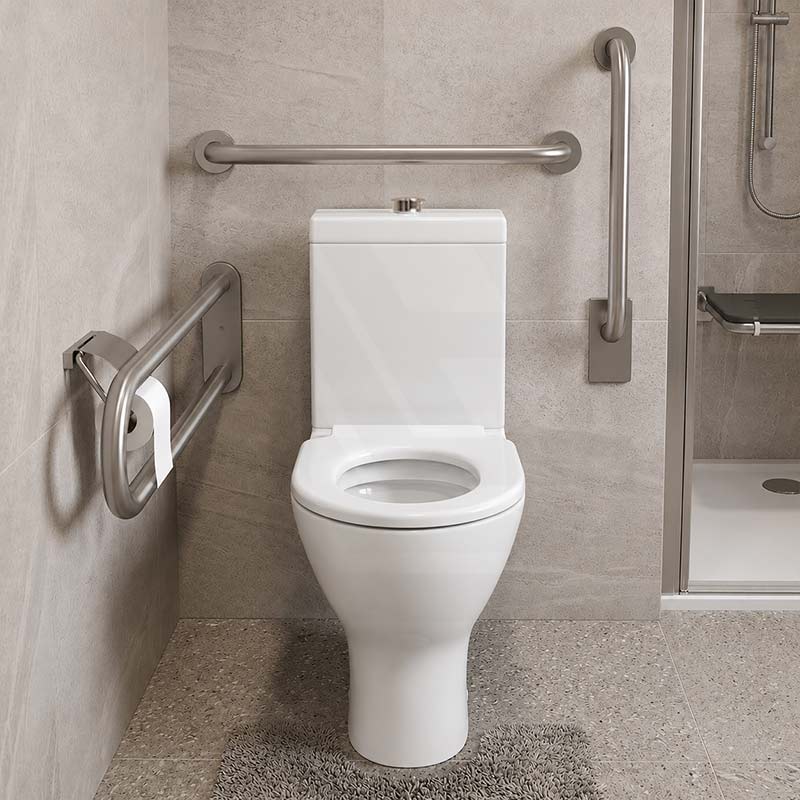 Fienza Delta Care Back to Wall Toilet Suite 800x365x875mm - Gloss White