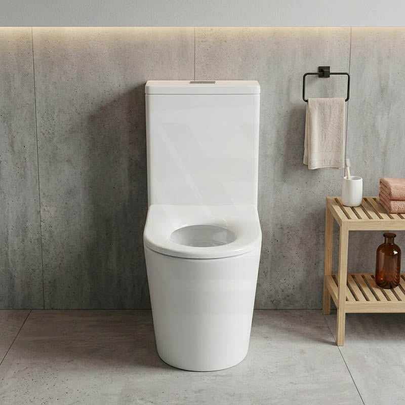 Fienza Isabella Junior Rimless Tornado Flush Back to Wall Toilet Suite  Anti-Vandal Kit Available 600x335x755mm - Variant Colour Seat