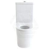 Fienza 600x335x755mm Isabella Junior Rimless Tornado Flush Back to Wall Toilet Suite with Anti-Vandal Kit & White/Black Seat Available