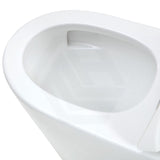 Fienza 600x335x755mm Isabella Junior Rimless Tornado Flush Back to Wall Toilet Suite with Anti-Vandal Kit & White/Black Seat Available