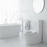 Fienza Isabella Junior Rimless Tornado Flush Back to Wall Toilet Suite  Anti-Vandal Kit Available 600x335x755mm - Variant Colour Seat