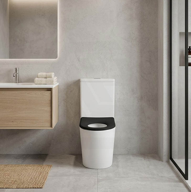 Fienza Isabella Junior Rimless Tornado Flush Back to Wall Toilet Suite  Anti-Vandal Kit Available 600x335x755mm - Variant Colour Seat