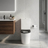 Fienza Isabella Junior Rimless Tornado Flush Back to Wall Toilet Suite  Anti-Vandal Kit Available 600x335x755mm - Variant Colour Seat