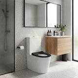 Fienza Isabella Junior Rimless Tornado Flush Back to Wall Toilet Suite  Anti-Vandal Kit Available 600x335x755mm - Variant Colour Seat