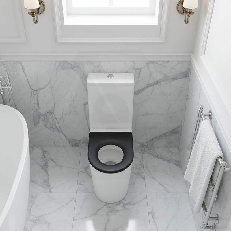 Fienza Isabella Junior Rimless Tornado Flush Back to Wall Toilet Suite  Anti-Vandal Kit Available 600x335x755mm - Variant Colour Seat