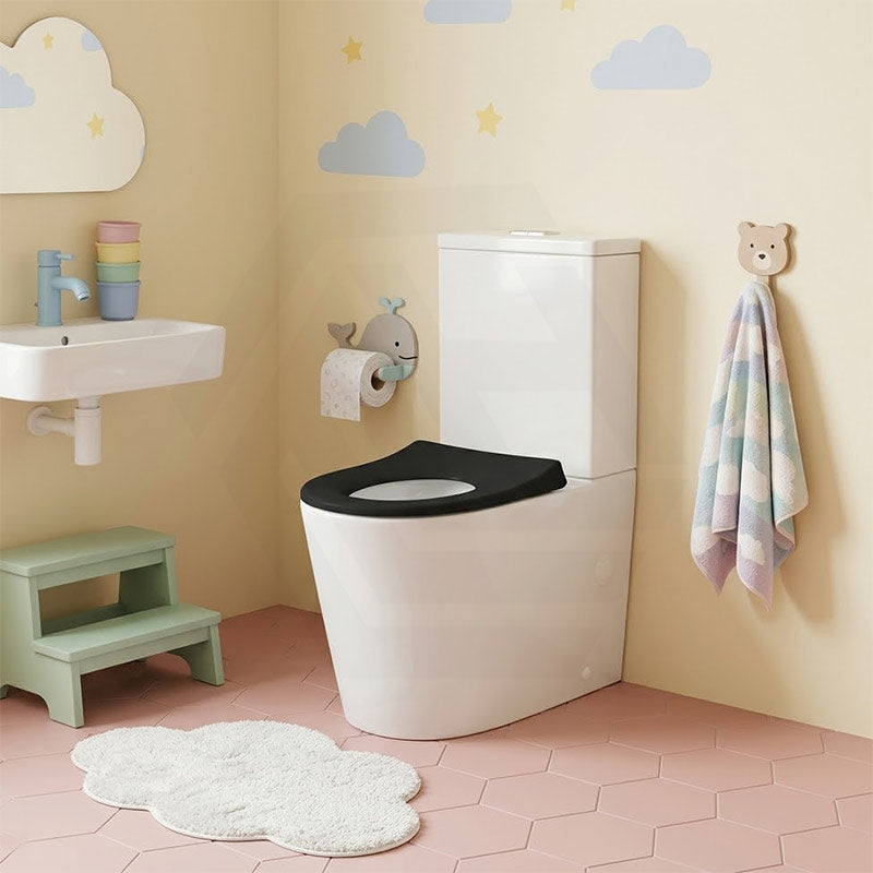 Fienza Isabella Junior Rimless Tornado Flush Back to Wall Toilet Suite  Anti-Vandal Kit Available 600x335x755mm - Variant Colour Seat