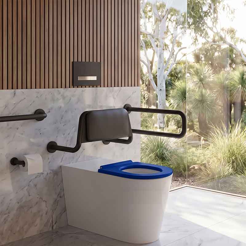 Fienza Isabella Special Care Wall Faced Toilet Pan Rimless Flush Seat 800x365x435mm - Gloss White