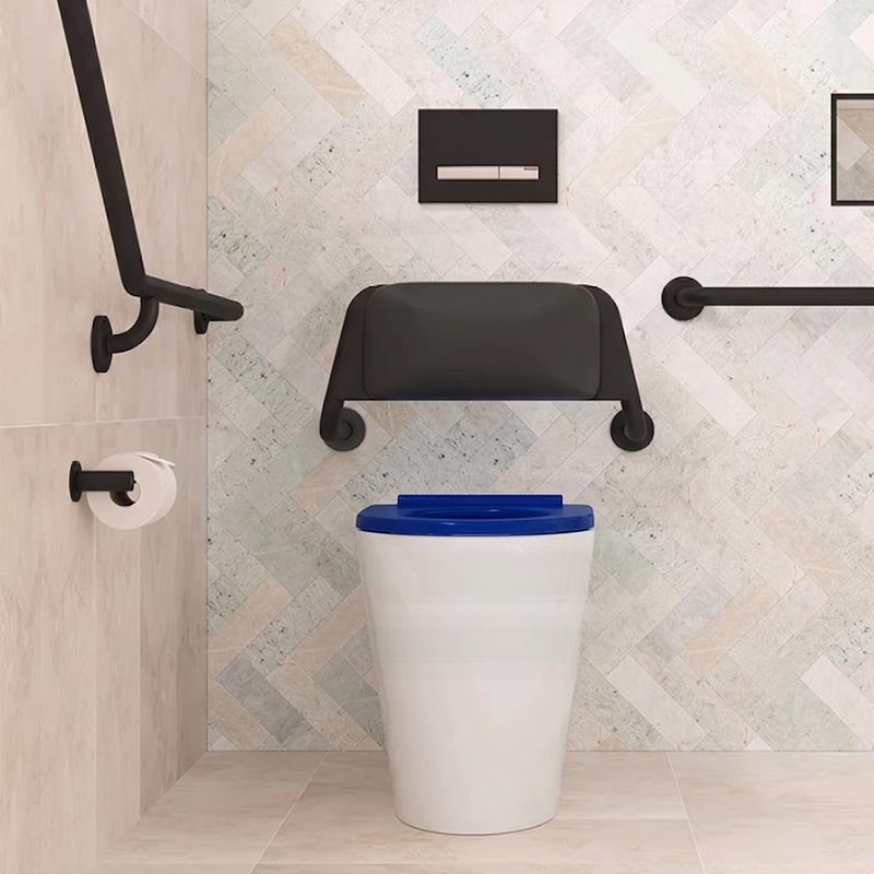 Fienza Isabella Special Care Wall Faced Toilet Pan Rimless Flush Seat 800x365x435mm - Gloss White