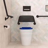 Fienza Isabella Special Care Wall Faced Toilet Pan Rimless Flush Seat 800x365x435mm - Gloss White