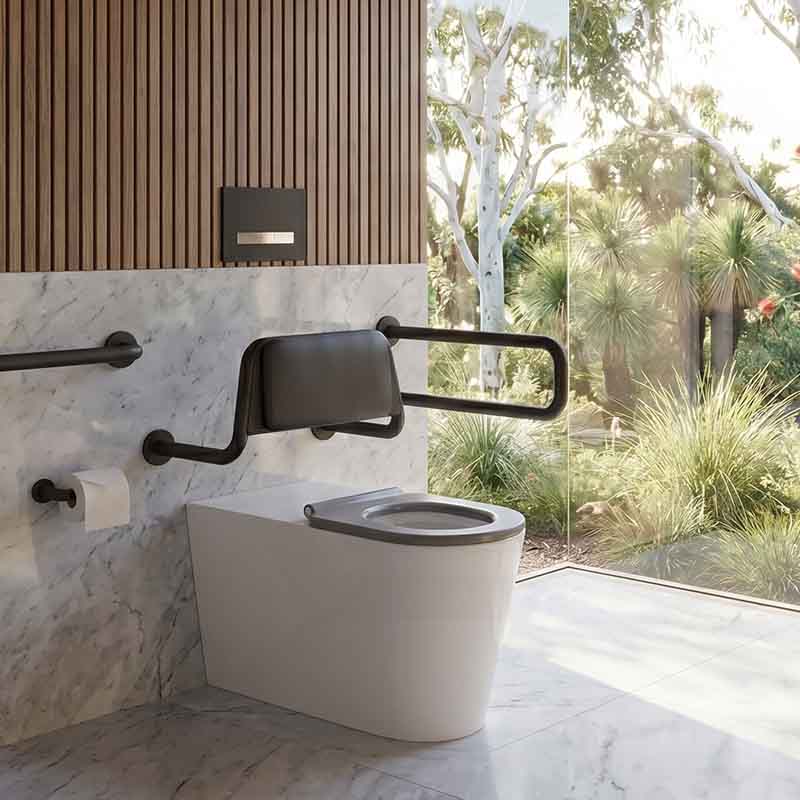 Fienza Isabella Special Care Wall Faced Toilet Pan Rimless Flush Seat 800x365x435mm - Gloss White