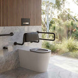 Fienza Isabella Special Care Wall Faced Toilet Pan Rimless Flush Seat 800x365x435mm - Gloss White