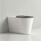 Fienza Isabella Special Care Wall Faced Toilet Pan Rimless Flush Seat 800x365x435mm - Gloss White
