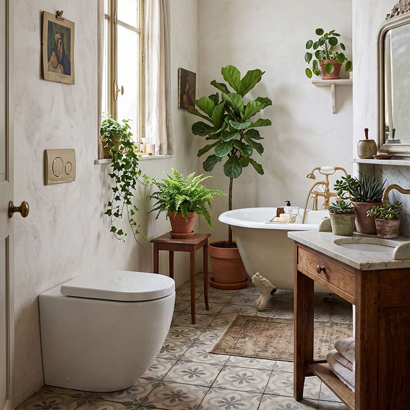 Fienza Alix Extra Height Rimless Wall-Faced Toilet Pan with Slim Seat Option 571x368x465/472mm - Gloss White