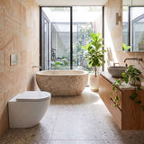 Fienza Alix Extra Height Rimless Wall-Faced Toilet Pan with Slim Seat Option 571x368x465/472mm - Gloss White